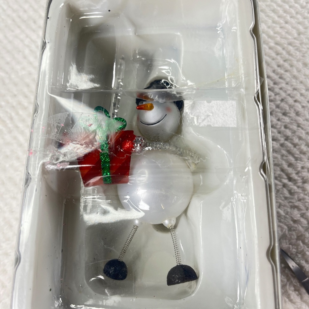 Department 56 Snowman Tinsel Christmas Bubble Light 56.94018 Holiday Decor
